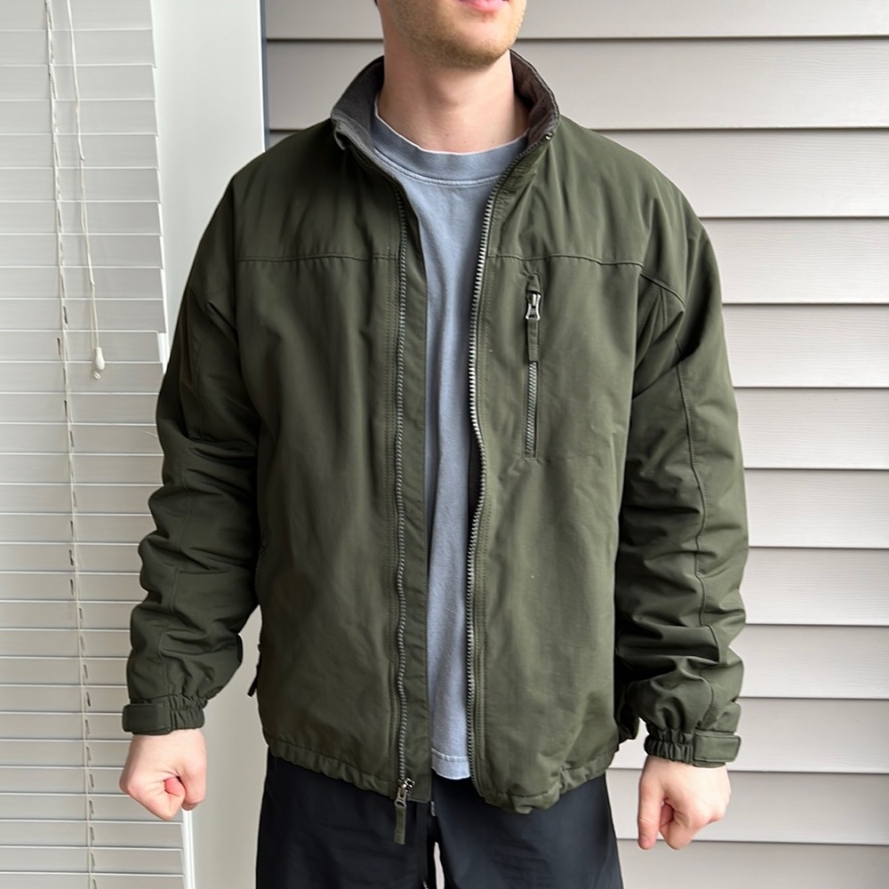 Duluth Trading Co Large Forrest Green Weatherproof Jacket